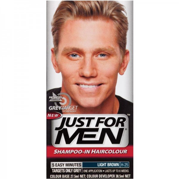 JUST FOR MEN COLOR ŠAMPON - SVETLO SMEĐI